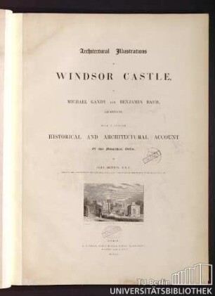 Architectural illustrations of Windsor Castle