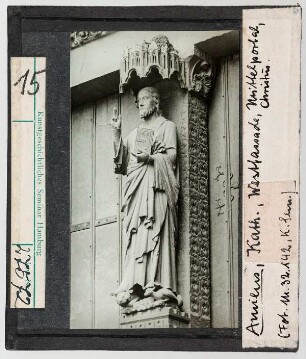 Amiens, Kathedrale: mittl. Westportal, Christus
