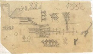 Schmidt, Friedrich von; Skizzen und Pläne - Architektur (Details)