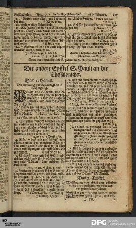 Die andere Epistel S. Pauli an die Thessalonicher.