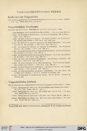 Vorgeschichtliche Werke