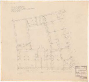 Park Hotel, Posen: Grundriss Erdgeschoss 1:100