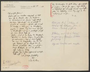 Brief an B. Schott's Söhne : 26.05.1921
