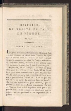 V. Histoire du traité de paix de Vienne