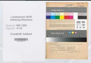 Entnazifizierung Adalbert Grundhoff, geb. 18.08.1895 (Arzt)