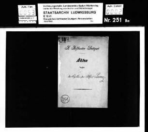 Lorenz, Alfred; Kapellmeister