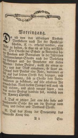 Voreingang.