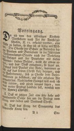 Voreingang.