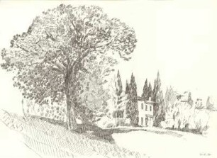 Häuser bei Gubbio