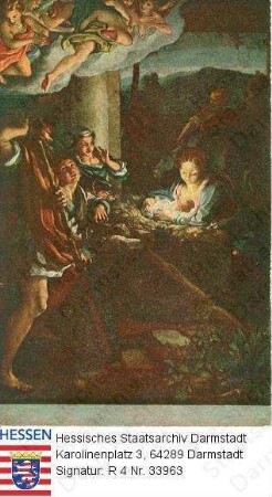 Corregio, Joseph Kaspar (* 1870) / Gemälde 'Heilige Nacht'