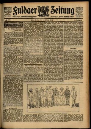 Zweite Ausgabe vom Freitag, den 14. Oktober 1904.