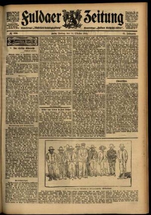Zweite Ausgabe vom Freitag, den 14. Oktober 1904.