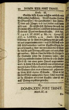 63. Domin. XXIV. Post Trinit.