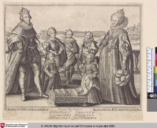 [Friedrich V., König von Böhmen und seine Familie; Frederick V., King of Bohemia, and his family]