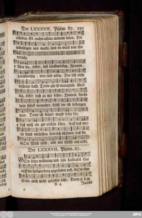 Der LXXXVII. Psalm. 87.