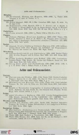 Aebte und Ordensmeister (Nr. 488-497)
