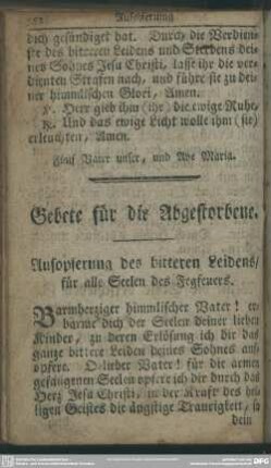 Gebete für die Abgestorbene