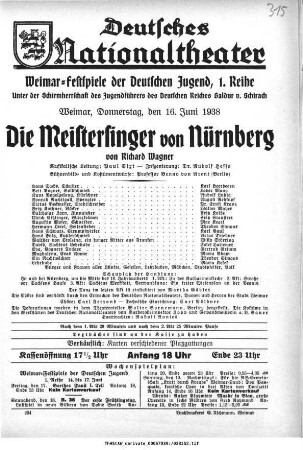 Die Meistersinger von Nürnberg