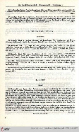 II. Indien und Persien (Nr. 38-42)