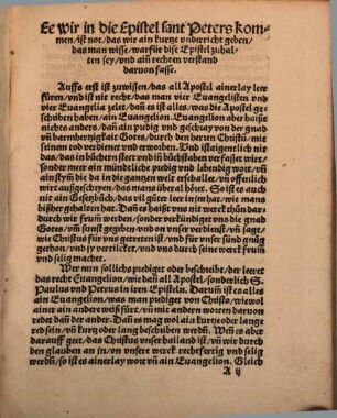Epistel S. Petri Geprediget vn[d] außgelegt