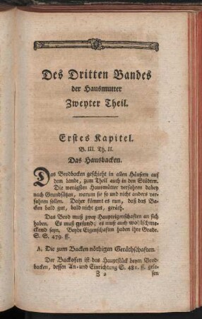 Des Dritten Bandes der Hausmutter Zweyter Theil