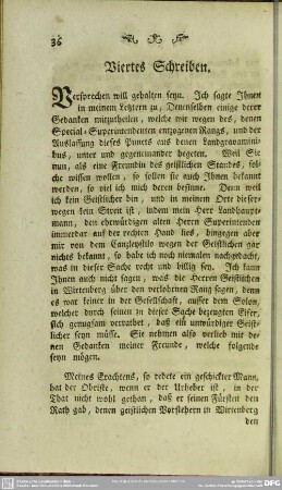 Viertes Schreiben