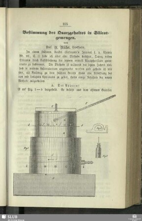 Bestimmung des Quarzgehaltes in Silicatgemengen
