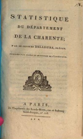 Statistique du Département de la Charente