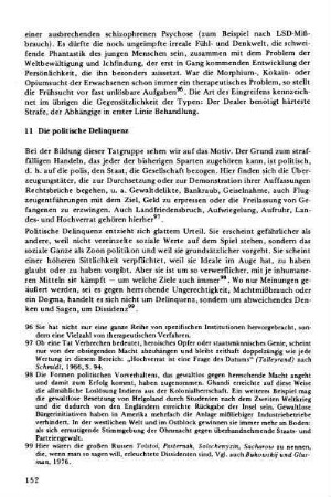 11 Die politische Delinquenz