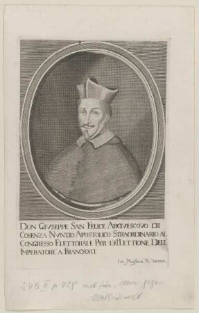 Bildnis des Giuseppe San Felice