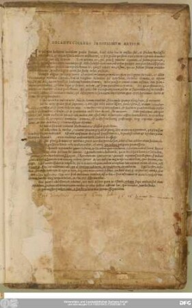 Decanus Collegii Professorum Artium.