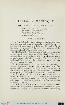 Italian Romanesque. Southern Italy and Sicily