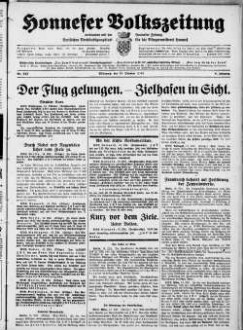 Honnefer Volkszeitung. 1889-1978