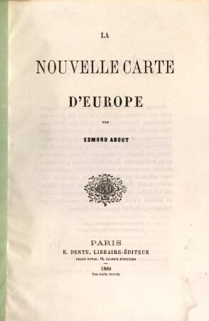 La nouvelle carte d'Europe