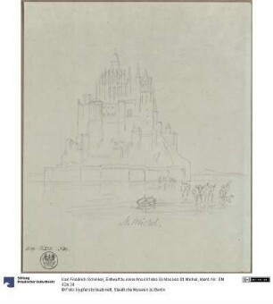 Entwurf zu einer Ansicht des Schlosses St. Michel