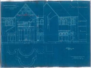 St. Elisabeth Kirche (mit Pfarrhaus), Bochum-Gerthe: Detail der Choransicht 1:50