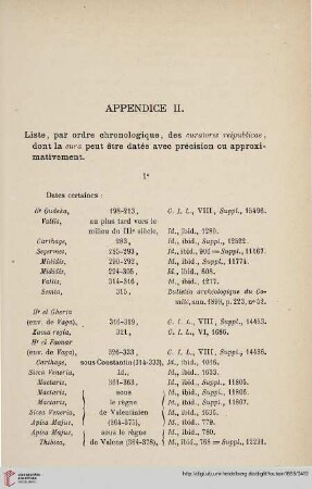 Appendice II