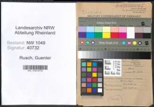 Entnazifizierung Guenter Rusch , geb. 18.02.1906 (Kaufmaennischer Angestellter)