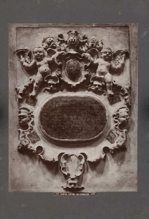 Epitaph aus Sandstein von 1594, Krakau: Ansicht des Denkmals