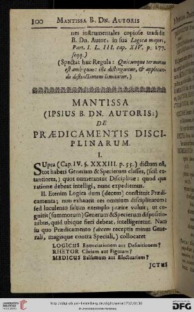 Praedicamentis disciplinarum