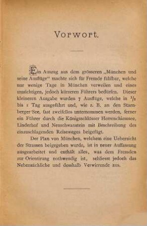 Wilhelm Keller's München und seine Umgebung nebst Führer durch die Königsschlösser : Mit Plan von München
