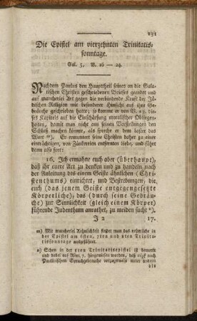 Die Epistel am vierzehnten Trinitatissonntage. Gal. 5, V. 16-24