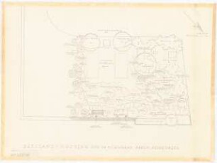 Familiengrabstätte Baron Rechenberg, Potsdam: Pflanzplan 1:50