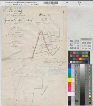 Lohne (Bad Sassendorf), Separation Lohne, Katasterauszug Sassendorf Flur11