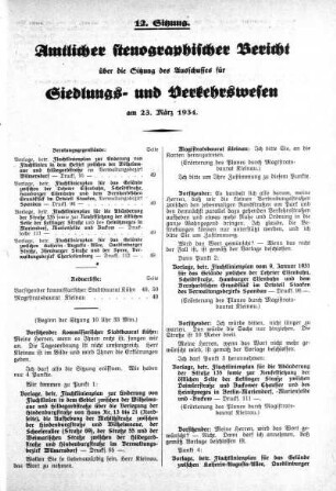 Sitzung 12, 23. März 1934
