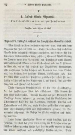 72-89 P. Joseph Maria Pignatelli : sechster und letzter Artikel