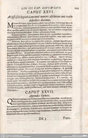 CAPUT XXVI. Ab ipso sole hyperbolam omni numero absolutam uno tractu describere docemur.