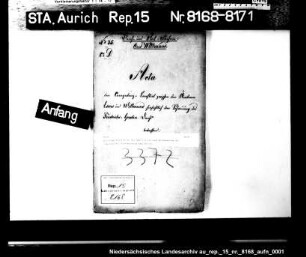 Der Kompetenzstreit der Ämter Esens und Wittmund um die Schauung des Friedrichsgroden-Deichs