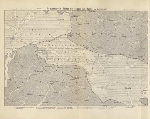 Karte: Geognostische Skizze der Gegend um Berlin von G. Berendt