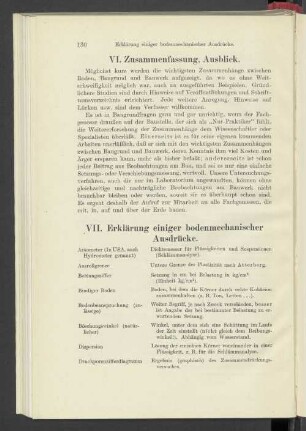 VII. Erklärung einiger bodenmechanischer Ausdrücke